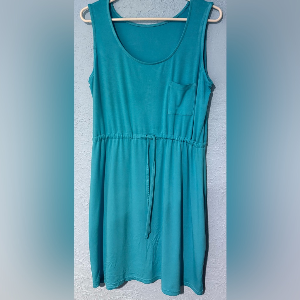 Serra Vibrant Teal Blue Dress